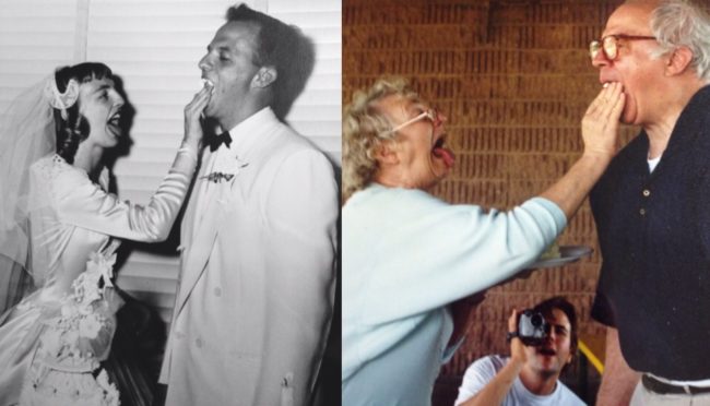 "My grandparents. Then and now."  Looks like not much has changed!